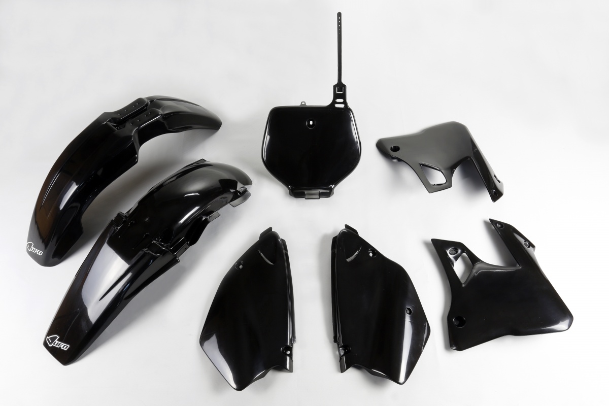 Plastic Kit black for Yamaha YZ 125 (1996-99) - YZ 250 (1996-99) - REPLICA PLASTICS - YAKIT294-001 - Ufo Plast