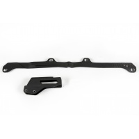 Chain guide+swingarm chain slider - black - Yamaha - REPLICA PLASTICS - YA04802-001 - UFO Plast