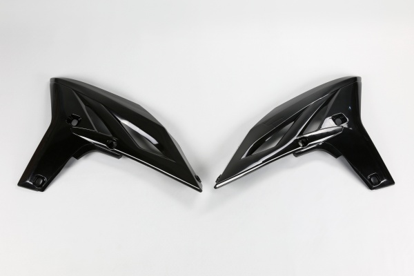 Radiator covers - black - Yamaha - REPLICA PLASTICS - YA04828-001 - UFO Plast