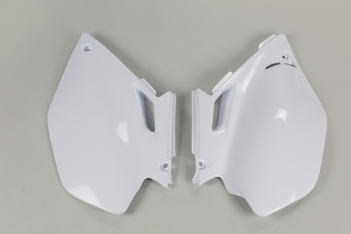 Side Panels white for Yamaha YZF 250 (2003-05) - YZF 450 (2003-05) - REPLICA PLASTICS - YA03862-046 - Ufo Plast