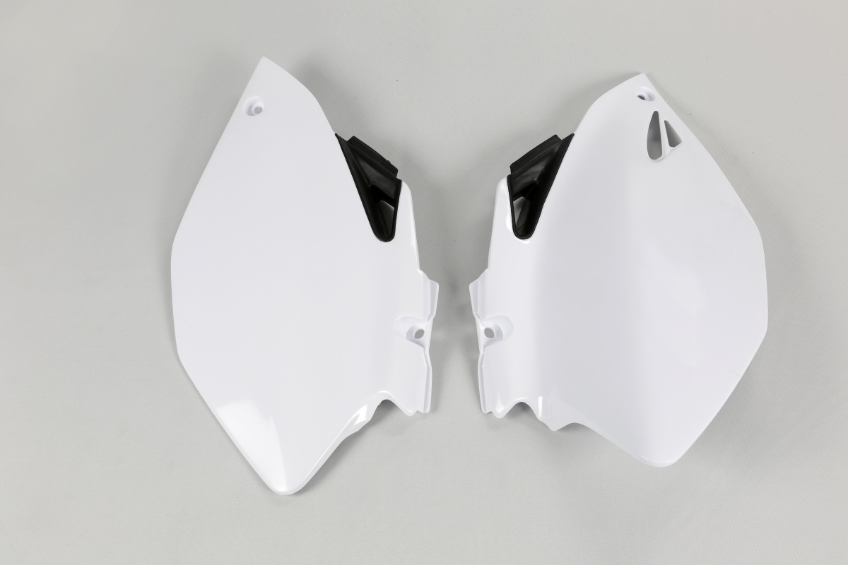 Side Panels white for Yamaha YZF 250 (2006-09) - YZF 450 (2006-09) - REPLICA PLASTICS - YA03883-046 - Ufo Plast