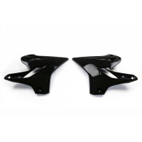 Radiator Covers black for Yamaha YZ 125 (2015-21) - YZ 250 (2015-21) - REPLICA PLASTICS - YA04844-001 - Ufo Plast