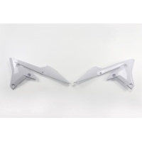 Radiator covers - white 046 - Yamaha - REPLICA PLASTICS - YA04838-046 - UFO Plast