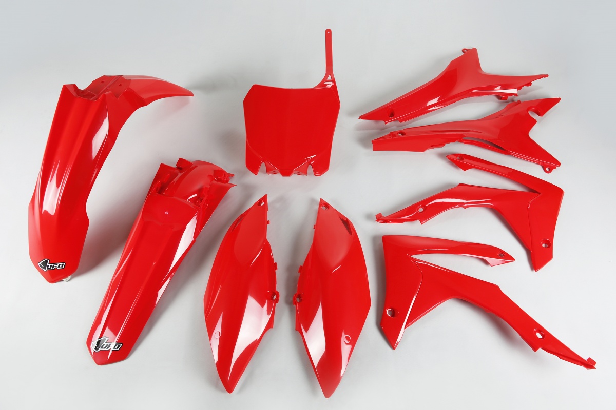 Plastic Kit red for Honda CRF 250R (2014-17) - CRF 450R (2013-16) - REPLICA PLASTICS - HOKIT121-070 - Ufo Plast