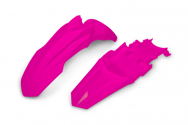 Fenders Kit neon pink for Honda CRF 110F (2019-25) - REPLICA PLASTICS - HOFK124-P - Ufo Plast