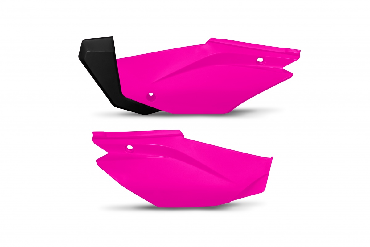 Side Panels neon pink for Honda CRF 110F (2019-25) - REPLICA PLASTICS - HO05601-P - Ufo Plast