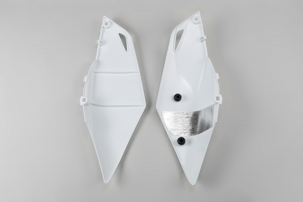 Side Panels white for Honda CRF 250R (2014-17) - CRF 450R (2013-16) - REPLICA PLASTICS - HO04669-041 - Ufo Plast