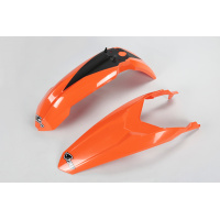 Fenders Kit neon orange for Ktm SX 85 (2013-17) - REPLICA PLASTICS - KTFK514-FFLU - Ufo Plast