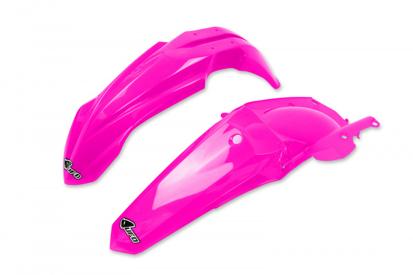 Fenders Kit neon pink for Yamaha YZF 250 (2014-18) - YZF 450 (2014-17) - REPLICA PLASTICS - YAFK318-P - Ufo Plast