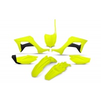 Plastic Kit neon yellow for Honda CRF 110F (2019-25) - REPLICA PLASTICS - HOKIT124-DFLU - Ufo Plast