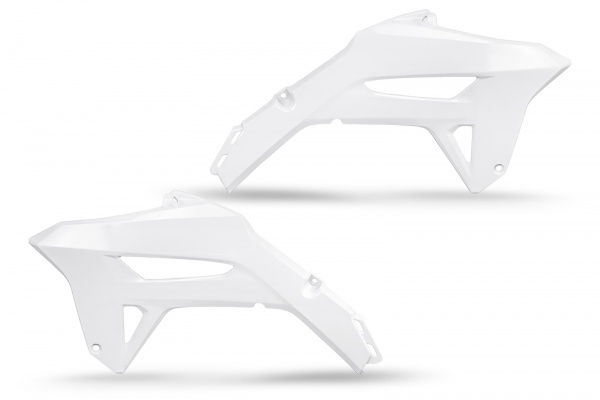 Radiator Covers white for Honda CRF 250R (2022-24) - CRF 450R (2021-24) - REPLICA PLASTICS - HO05605-041 - Ufo Plast