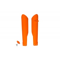 Fork slider protectors - neon orange - Ktm - REPLICA PLASTICS - KT04055-FFLU - UFO Plast