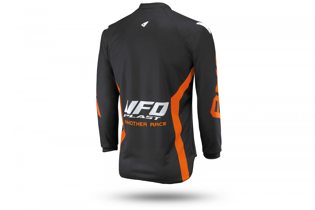 Motocross Another Race jersey for kids black and neon orange - CLOTHING - MG04485-FFLU - UFO Plast