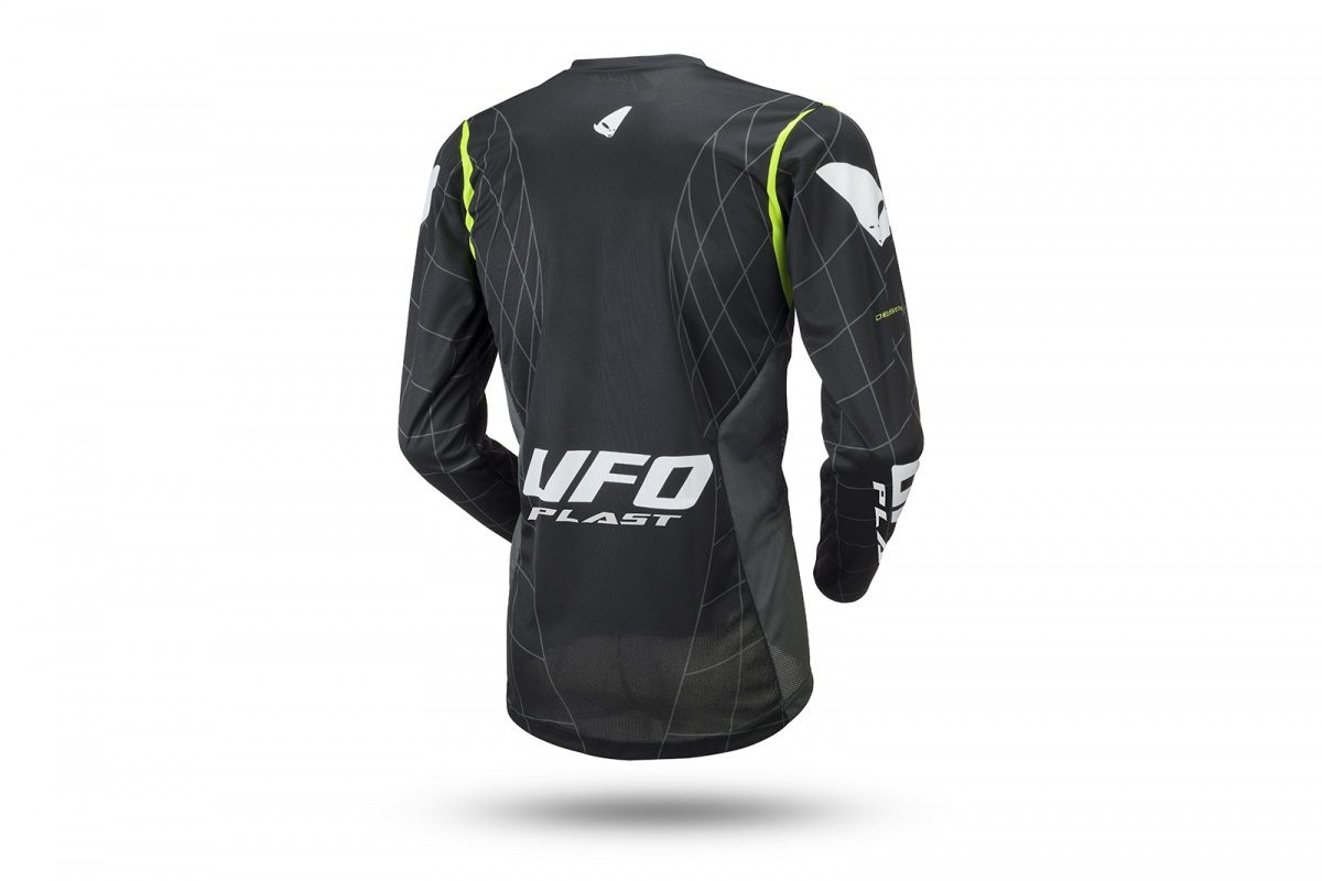 Motocross Deepspace jersey black and neon yellow - Jersey - MG04481-DFLU - UFO Plast