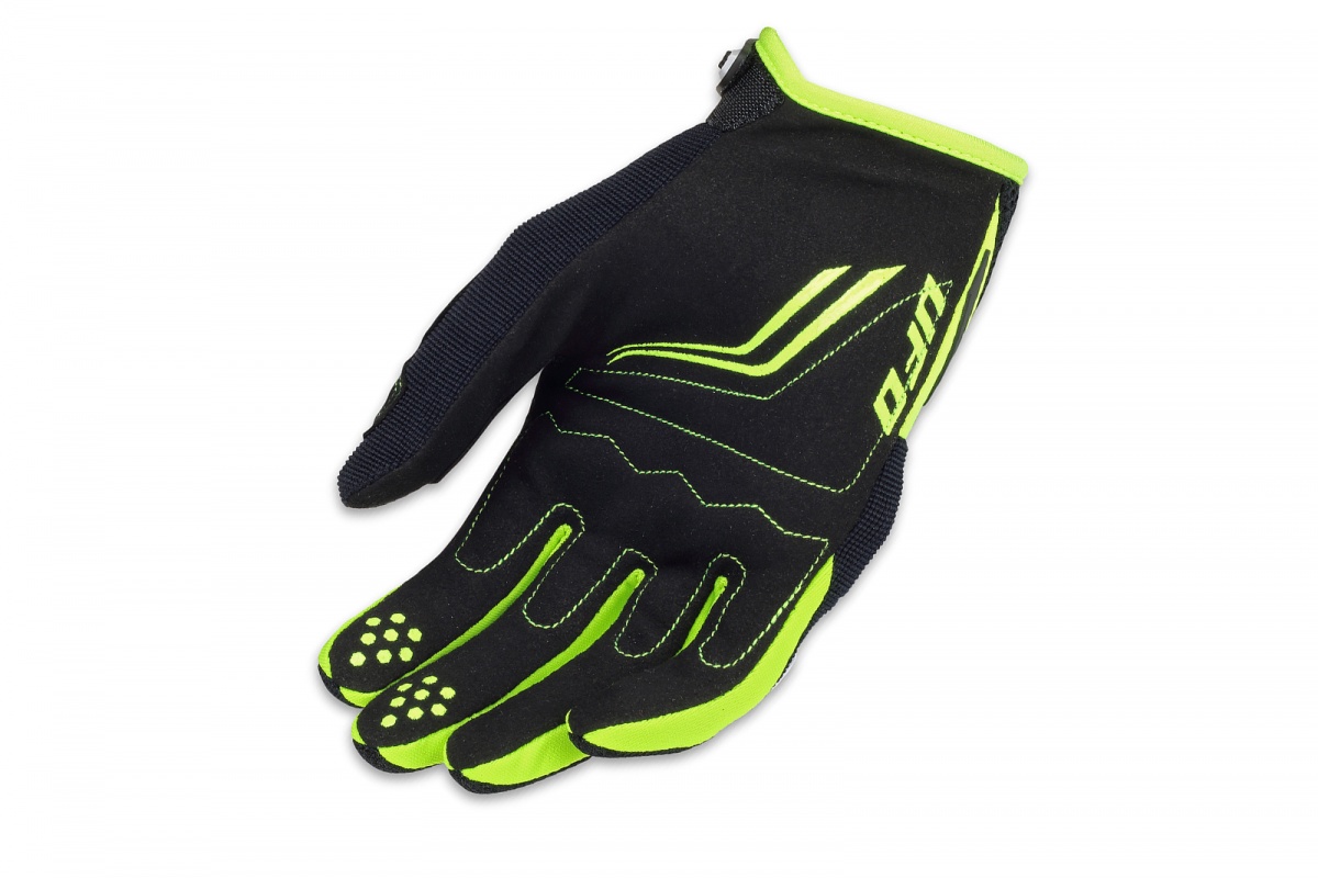 E-bike Reason gloves black and neon yellow - Gloves - GU04420-K - UFO Plast