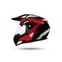 Motocross enduro helmet Aries black and red - PROTECTION - HE163 - UFO Plast