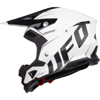 Motocross helmet Diamond black and white - ADULT - He052 - UFO Plast