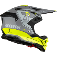 Motocross helmet Diamond grey and neon yellow - Home - he055 - UFO Plast