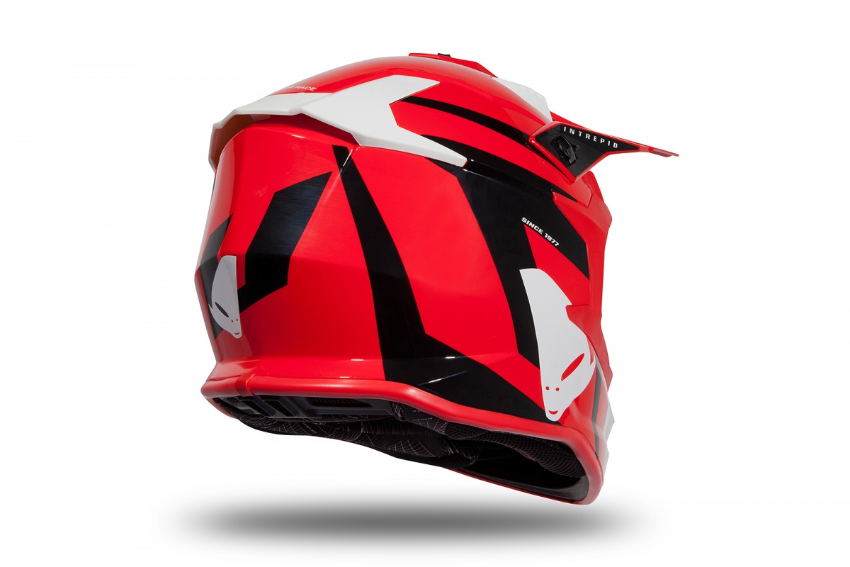 Motocross helmet Intrepid red and black glossy - Helmets - HE172 - UFO Plast