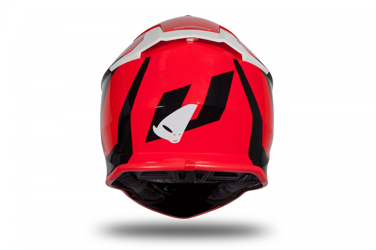 Motocross helmet Intrepid red and black glossy - Helmets - HE172 - UFO Plast