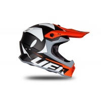 Motocross helmet for kids neon orange and black matt - Helmets - HE192 - UFO Plast