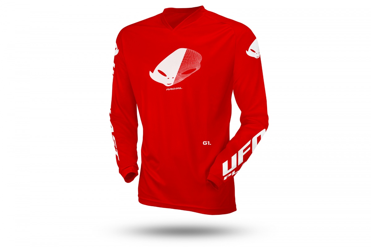 Motocross Radial jersey for kids red - Home - MG04531-B - UFO Plast