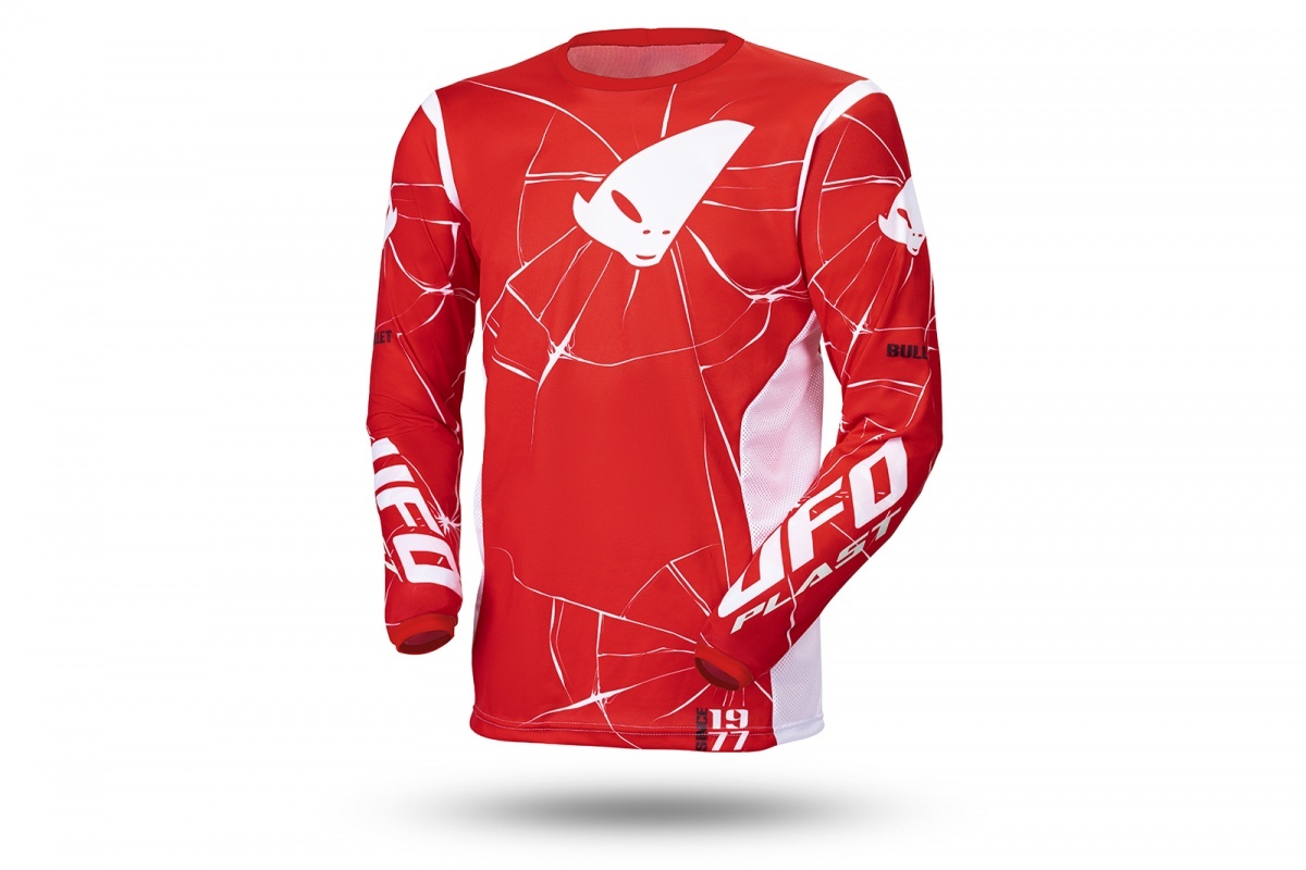 MOTOCROS BULLET JERSEY RED - ADULT - MG04504-B - UFO Plast