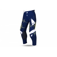 MOTOCROSS SLIM ADRENALINE PANTS BLUE AND NEON YELLOW - ADULT - PI04486-N - UFO Plast