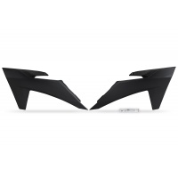 Radiator covers - black - Ktm - compatible - REPLICA PLASTICS - KT05011-001 - UFO Plast