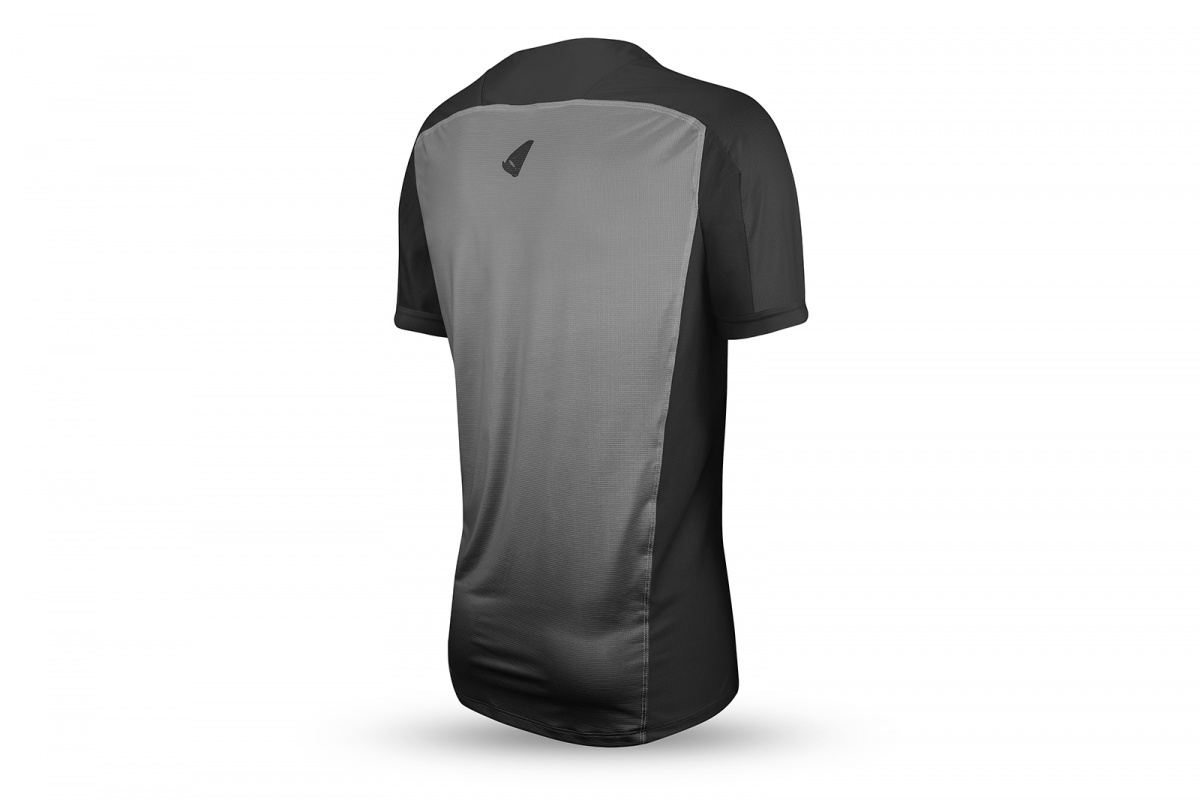 Mountain bike jersey Terrain SV1 short sleeves jersey gray and black - Jersey - JE05002-K - UFO Plast