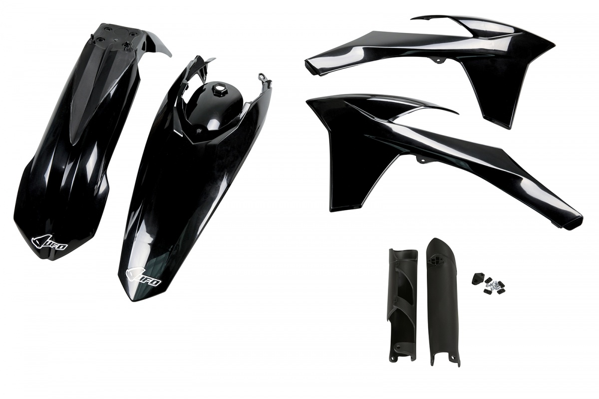 Full plastic kit Ktm - black - REPLICA PLASTICS - KTKIT513F-001 - UFO Plast