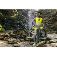 Mtb Terrain LV1 jersey long sleeves gray and neon yellow - Jersey - JE05001-ED - UFO Plast