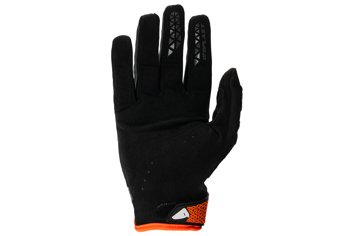 Motocross Muria gloves black and neon orange - Gloves - GL13002-KF - UFO Plast