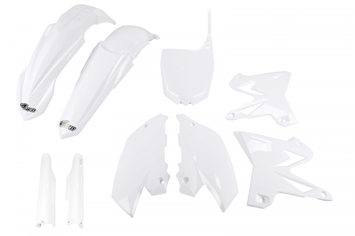 Full Plastic Kit white for Yamaha YZ 125 (2005-07) - YZ 250 (2005-07) - REPLICA PLASTICS - YAKIT327F-046 - Ufo Plast