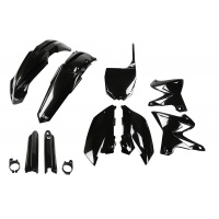 Full Plastic Kit black for Yamaha YZ 125 (2002-04) - YZ 250 (2002-04) - REPLICA PLASTICS - YAKIT328F-001 - Ufo Plast