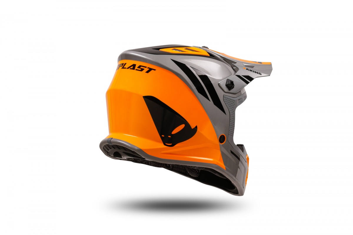 motocross Korey helmet for kids grey and orange - Helmets - HE13600-EF - UFO Plast