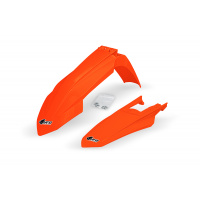 Fenders Kit neon orange for Ktm EXC 150/XC W150 / XC W150TPI - EXC 250/XC W250 - EXC-F 250/XCF W250 - EXC 300/XC W300 - EXC-....